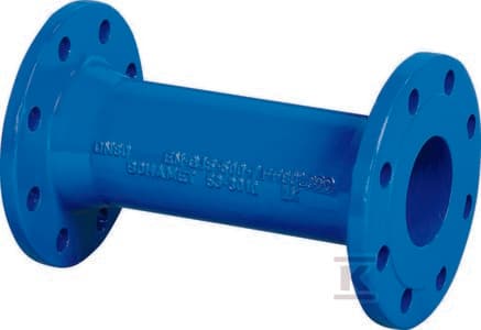 KRÓCIEC DWUKOŁNIERZ. FF DN100X300 GJL