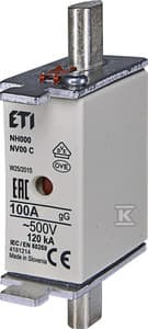 NH000 gG 125A/500V WKŁADKA TOPIKOWA