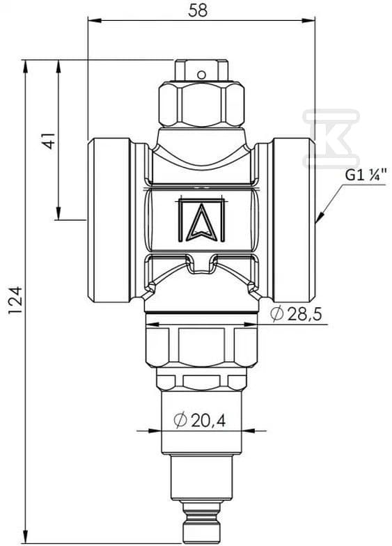 ZAWÓR ANTYZAMROŻENIOWY AAV 300, G1 1/4