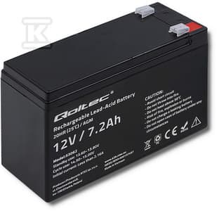 AKUMULATOR AGM 12V 7.2AH MAX. 108A