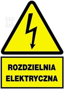 RE 148X210MM TABLICA ELEK.OSTRZEGAWCZA