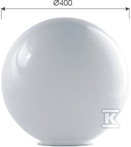 KLOSZ 400K-180PMMA BIAŁA KULA