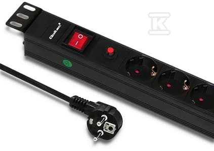 LISTWA ZASILAJĄCA 19" 1U 16A PDU 6XSCHU