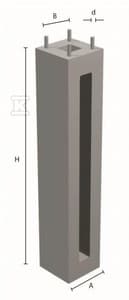 FUNDAMENT D16/100 (1000/260) 4XM20