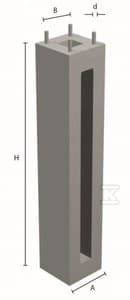 FUNDAMENT D16/140 (1400/260) 4XM20