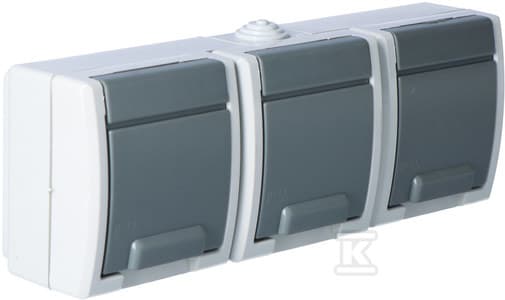 GN.3X2P+Z N/T IP55 SZARE AQUANT